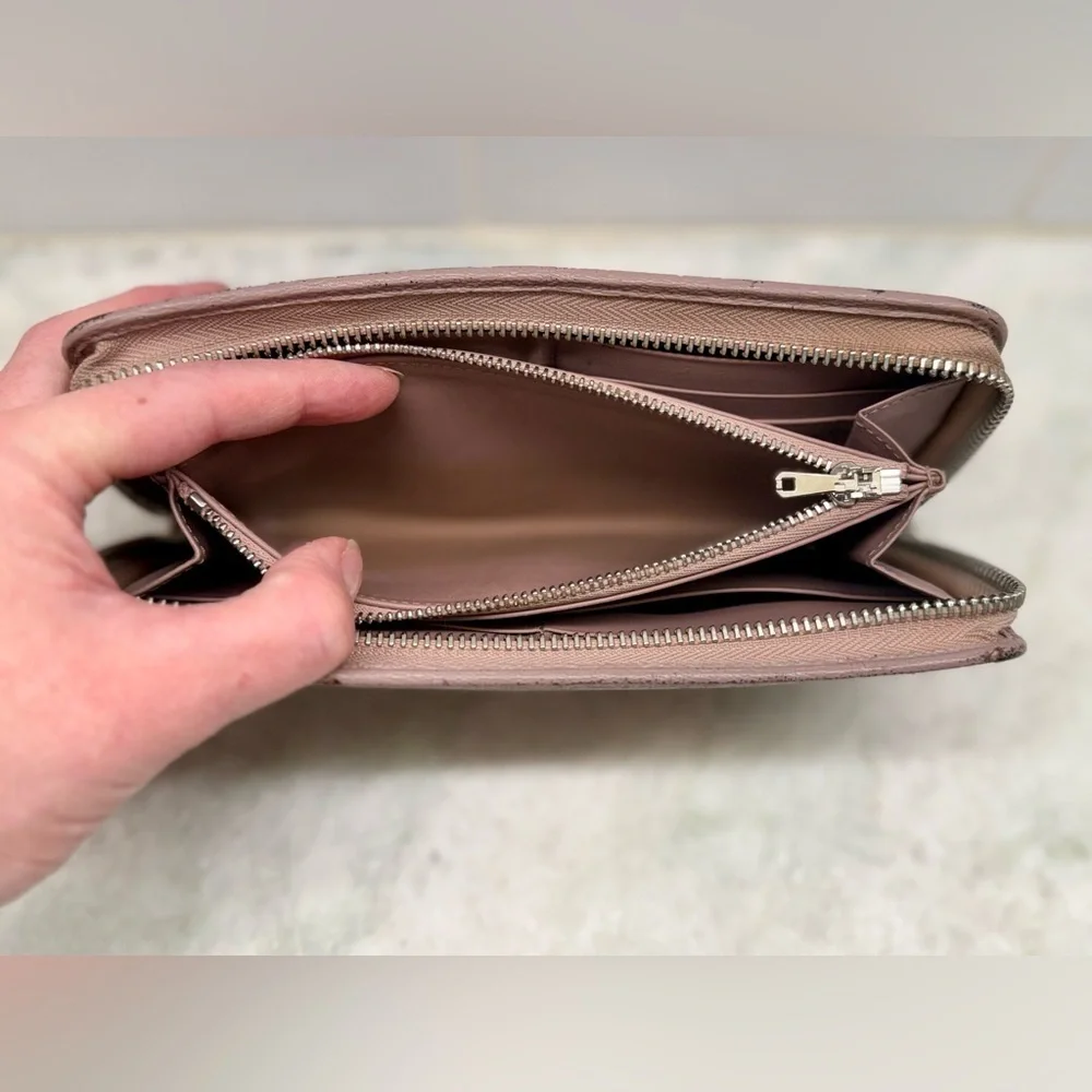 LOEWE Anagram Calfskin Maueve Long Zip-Around Wallet